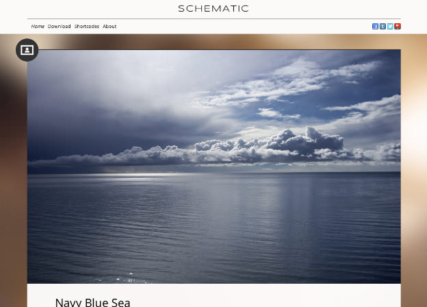 写真ドーン！シンプルに写真の迫力が伝わるホームページを作成。WP無料テーマ「Schematic」