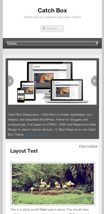 ブログやwebマガジン用の無料WordPressテーマ「catchbox」のレスポンシブデザインのイメージ