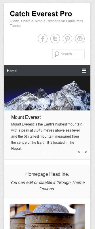 ブログやビジネス用の無料WordPressテーマ「catcheverest」のレスポンシブデザインのイメージ