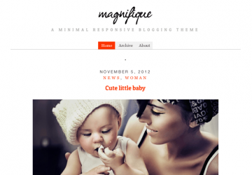 １カラムのシンプルデザイン。ブログ用WP無料テーマ「Magnifique」