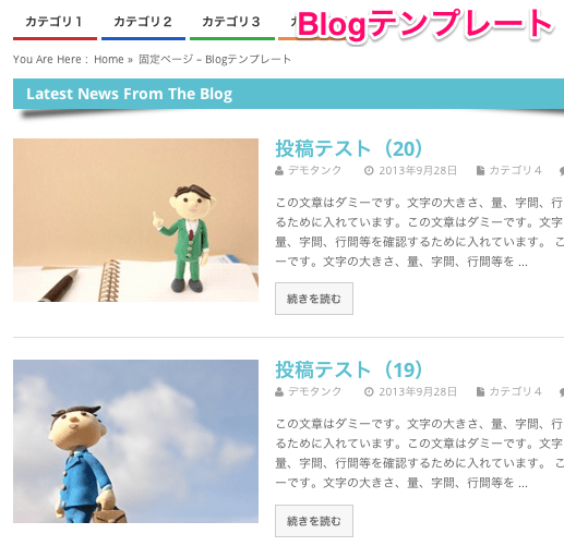 ポータル-webマガジン-ブログ用の無料WordPressテーマ「Mesocolumn」の固定ページテンプレートのデザイン1