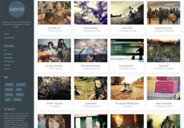 グリッド好きなフォトグラファー向けWP無料テーマ「Gridster-Lite」