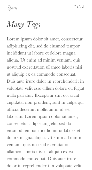 写真ブログ用の無料WordPressテーマ「Spun」のレスポンシブデザインのイメージ2
