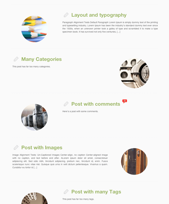 ビジネス-ブログ用の無料WordPressテーマ「Customizr」のトップページのデザイン2